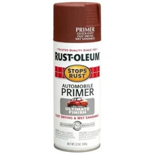 Rust-Oleum Automotive Primer Spray Flat Red 12oz Rust Prevention Fast Dry 6-Pack