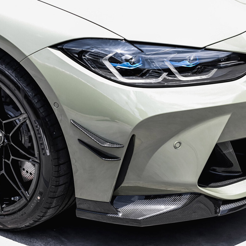 MP Carbon Fiber Bumper Canard Winglet Fins For BMW G80 M3 G82 G83 M4 CSL 2021-25
