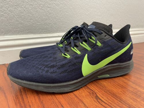 Mens Size 12 Nike Air Zoom Pegasus 36 NFL Seattle Seahawks Blue CI1947-400 2019 - Picture 1 of 7