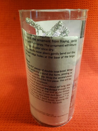 Herrschners Collector Series #57 "Iris"Sequin Bead Christmas Ornament Kit - Picture 3 of 3