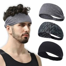 Workout Gym Sweatband Yoga Fitness Headband Elastic Hair Band for Running Sports