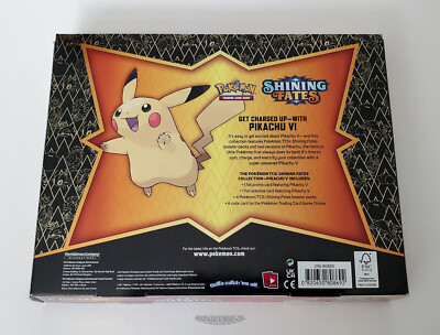 🚦Pokemon Shining Fates Pikachu V Set - 4 Booster Packs - Sealed