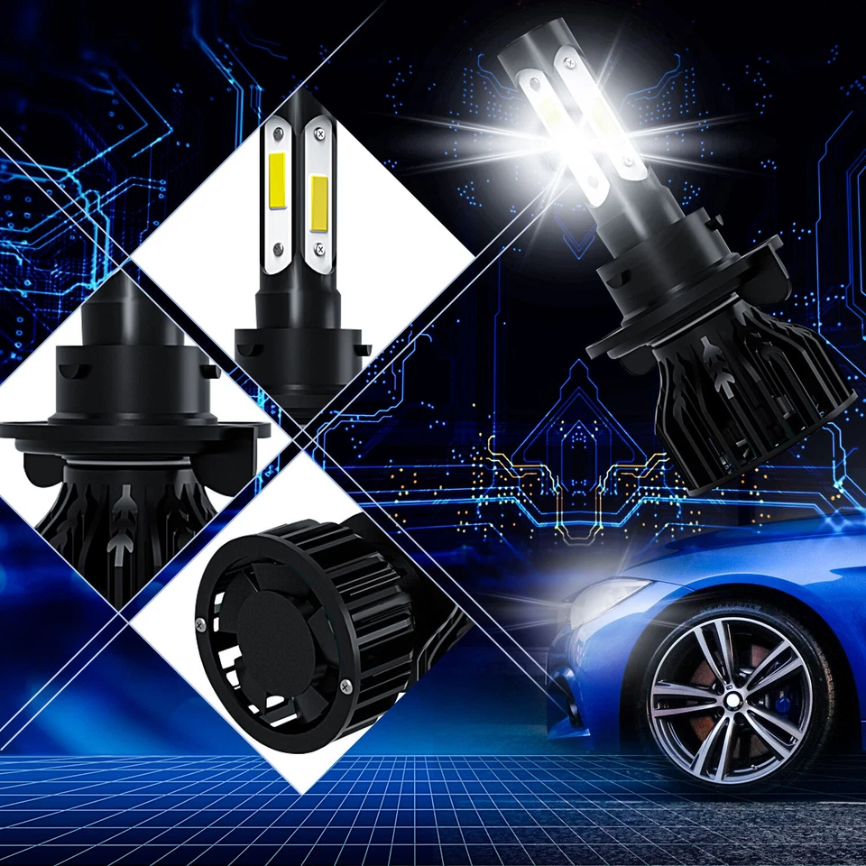 For Ford F250 F350 F450 2005-2019 - 6x White LED Headlight Hi/Lo+Fog Light Bulbs - Image 2 of 4