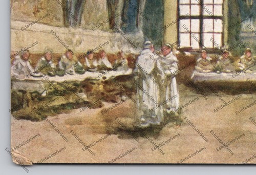 Vintage Postcard painting T Cieslewski O.O. Paulini w Refektarzu Na Jasnej Górze - 第 11/14 張圖片