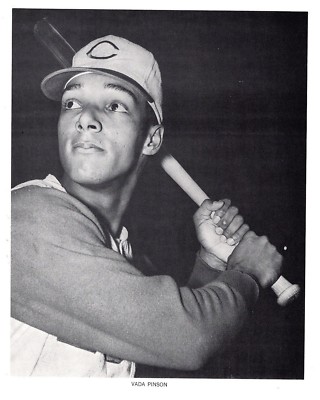 Vada Pinson ''Cincinnati Reds'' MLB Licensed Unsigned 8x10 Paper Photo A1