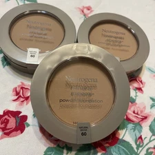 3~Neutrogena Mineral Sheers Powder Foundation Sealed 0.34oz 60 NATURAL BEIGE HTF
