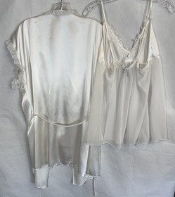 Women Large Set Ambrielle Sheer See Through Sexy Lingerie W/ Short Kimono Robe**