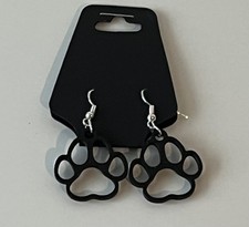 Dangling Puppy Paw Earrings