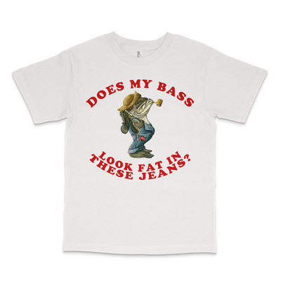 Does This Bass Make My Jeans Look Fat Printed T-Shirt S-4XL