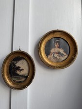 Cornici italiane vintage legno dorato 