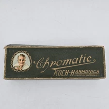 Vintage chromatic harmonica Koch Chromatic Key of C Made in Germany Original Box