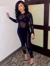 Catsuit, Overall, Jumpsuit, Sexy, Schwarz, Se...