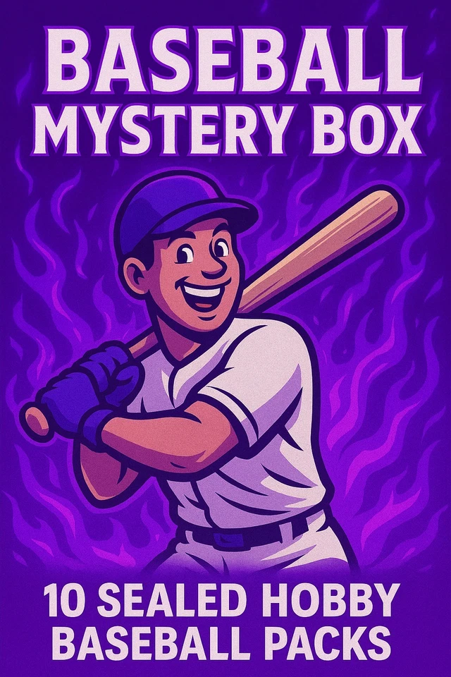 10 запечатанных бейсбольных карточек хобби-пакеты Mystery Box Topps и Bowman не дешевые Panini - Изображение 2 из 2