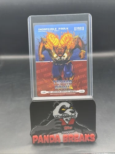 2026 Bo Jackson Battle Arena Tecmo Incredible Faulk Logo Fire Power 160