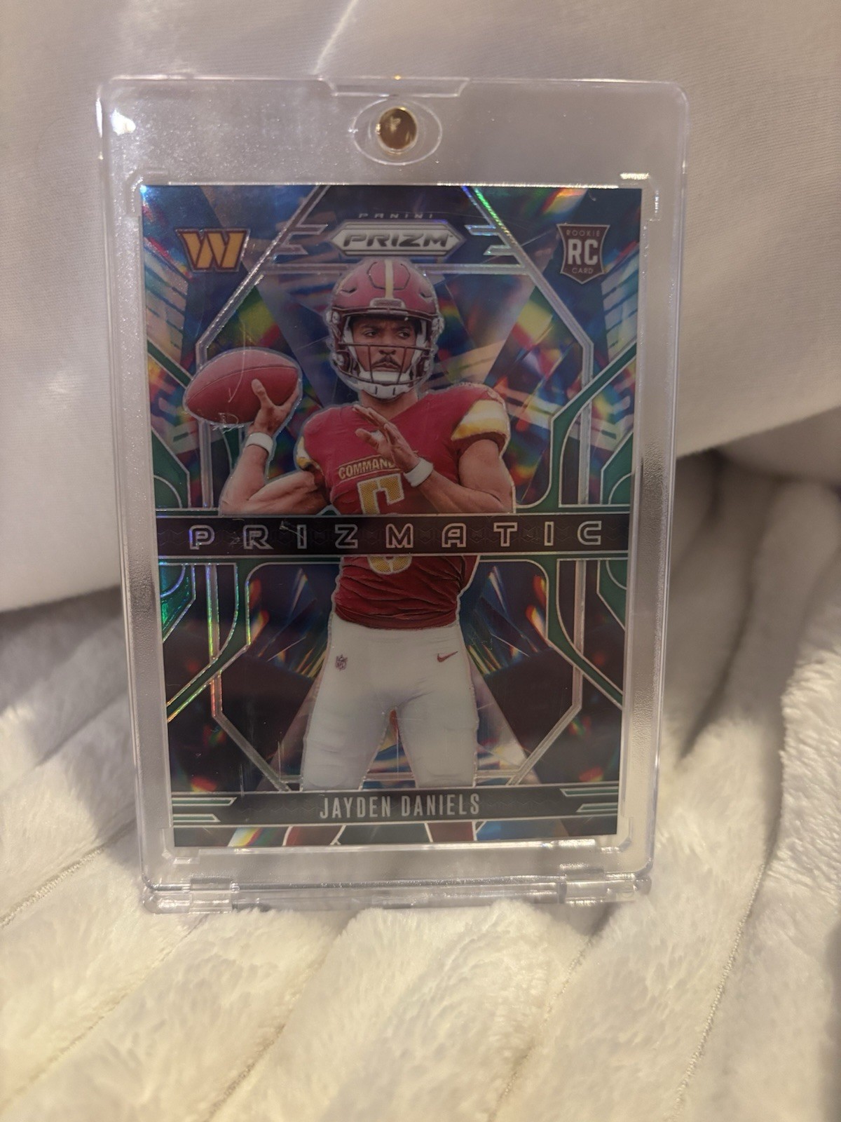 2024 Panini Prizm - Prizmatic Jayden Daniels #3 Green Ice Prizm (RC)