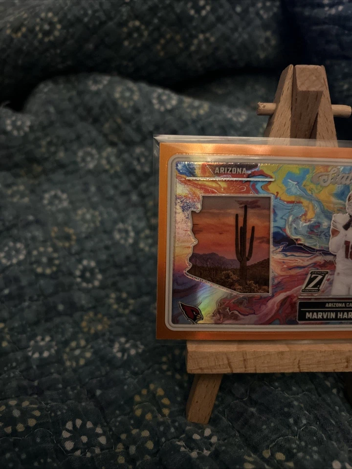 Panini Zenith 2024 - State Of The Art Orange Prizm #22 Marvin Harrison Jr. (RC) Foto 2 de 4