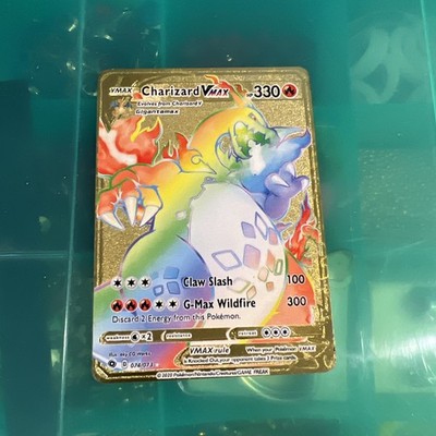 Charizard Vmax 330hp claw slash 100, G-Max Wildfire 300 gold