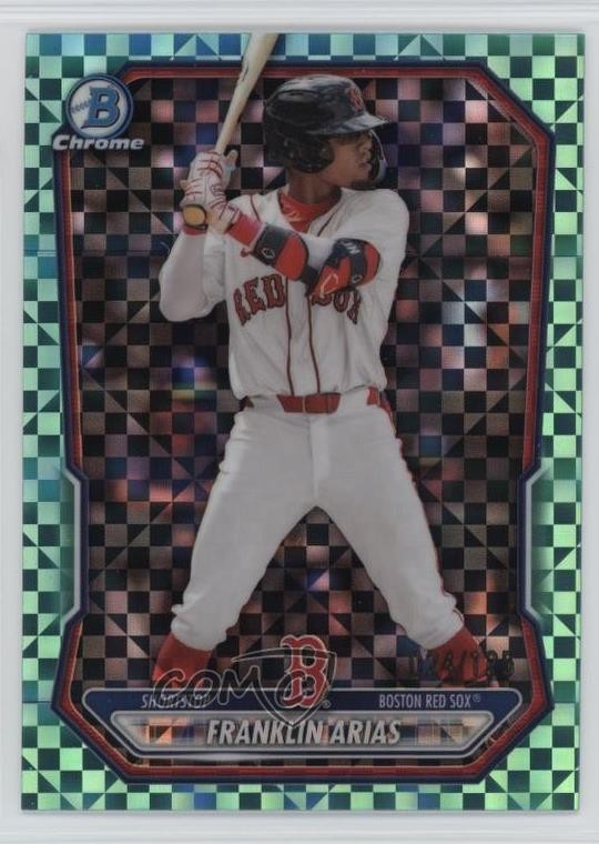 2026 Bowman Chrome Prospects Aqua X-Fractor 24/125 Franklin Arias #BCP-27 06l3