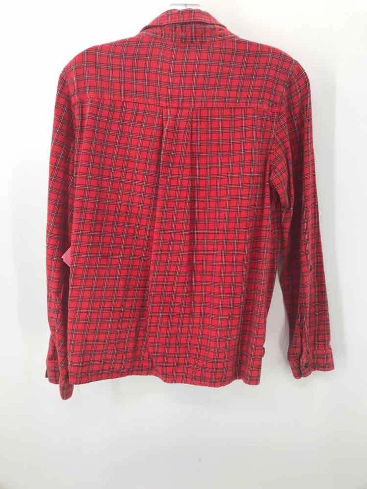 Pre-Owned Buffalo Red Size Small Plaid Long Sleeve Blouse - Image 2 of 3