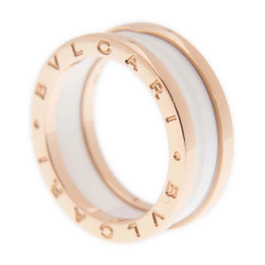 BVL347014 Bvlgari B.Zero1 ouro rosa 18K e cerâmica branca 2 bandas - Escolha o tamanho - Imagem 4 de 4