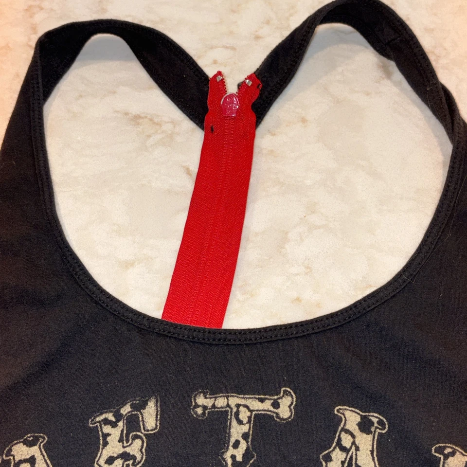 Camiseta sin mangas Metal Mulisha para mujer talla L negra espalda deportiva Tiger Beach Moto Grunge Y2K Foto 4 de 4