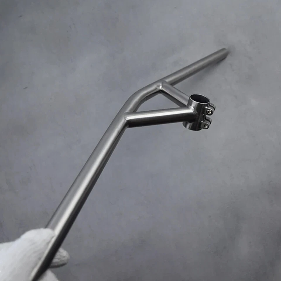 Manillar y potencia de bicicleta integrados de titanio para accesorios de bicicleta MTB Foto 4 de 4