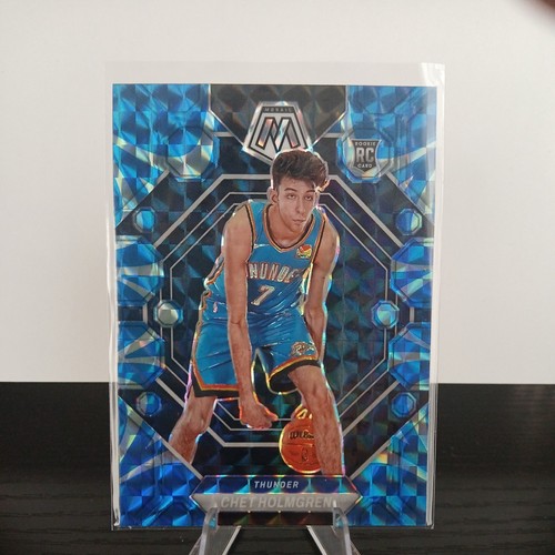 2022 23 Panini Mosaic Rookies Chet Holmgren #236 Reactive Blue Mosaic Prizm RC