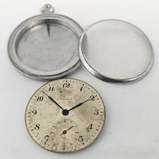 Vintage CASE Pocket Watch USSR MOLNIJA SOVIET Watch Parts