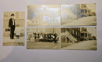 5 Vintage 1920's RPPC Real Photo Post Cards Postcards,U. B. Orphanage,Quincy,Pa.