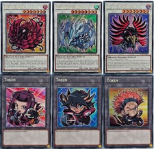 Yugioh 5ds PROMO PACK Chibi Art L5DD Stardust Dragon Black Rose Token Secret