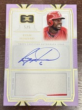 2024 Definitive Ryan Howard Autograph 2 Color Jumbo Patch Purple 5/5 Phillies