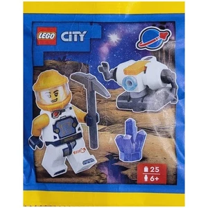 LEGO Ville Space Astronaute avec sac en papier robot 952405 (SEALED)