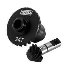 INJORA 24T/10T Underdrive Alloy Steel Helical Gear Set for 1/18 RC Crawler Ca...