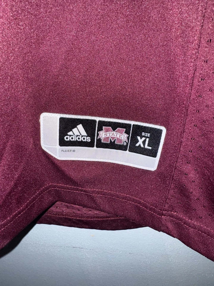 Adidas Mississippi State Dak Prescott #15 Football Jersey Maroon XL Men’s NCAA - Image 4 of 4