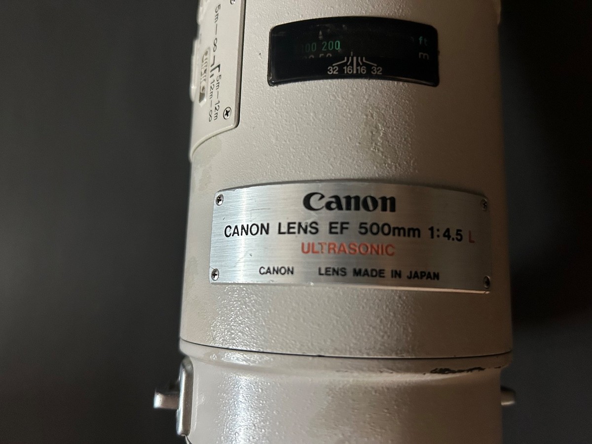 Canon LENS EF 500mm 1:4.5 L　ULTRASONIC Canon EF 500mm f/4.5L Ultrasonic (USM) Telephoto Auto Focus