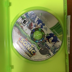 Microsoft Xbox 360 Black Console SONIC GENERATIONS INCLUDED 2 Controllers Cords