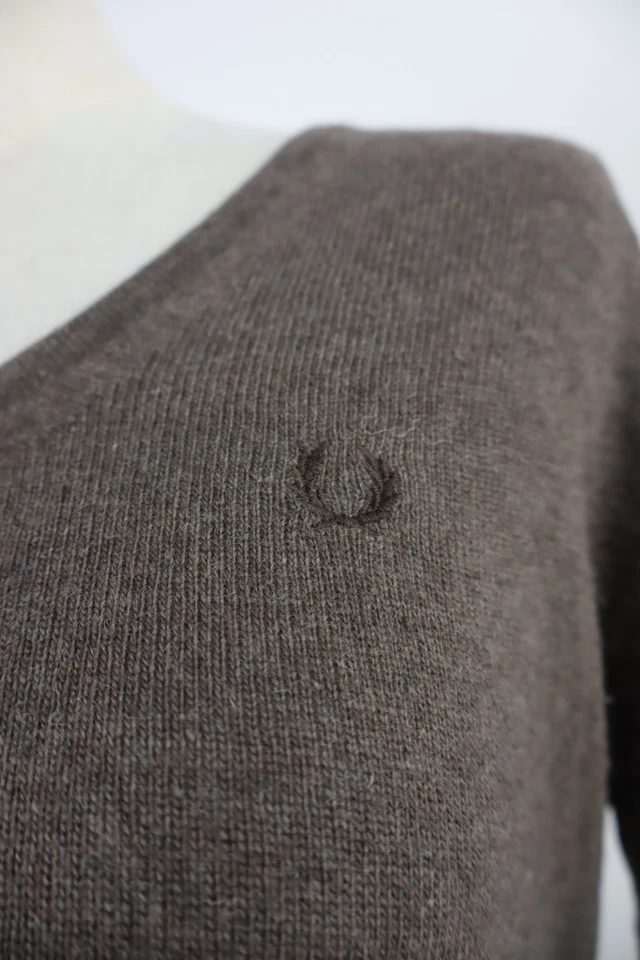 FRED PERRY MAGLIONE DONNA TG. S WOMAN CASUAL SWEATER VINTAGE LANA CASHMERE - Imagen 3 de 4