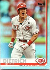 2019 Topps Update Rainbow Foil Derek Dietrich #US35