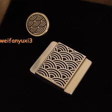 Seigaiha Hot Shoe Cover Camera Release Button Japanese Brass For Nikon Fujifilm