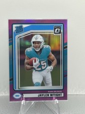 2024 Panini Donruss - Rated Rookie Jaylen Wright #344 Optic Preview Pink...
