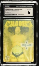 Wrestling Golberg 1999 American Pop WCW/NWO Little Caesar's Promo CGC 6 Ex/NM