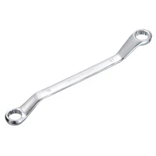 Offset Double Box End Wrench 18mm x 21mm Metric 12 Point Chrome Plated Hand Tool