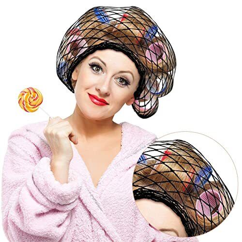 4 Pcs Women Triangle Hair Net for Rollers, Cotton Mesh Hair Setting Net - Picture 7 of 7