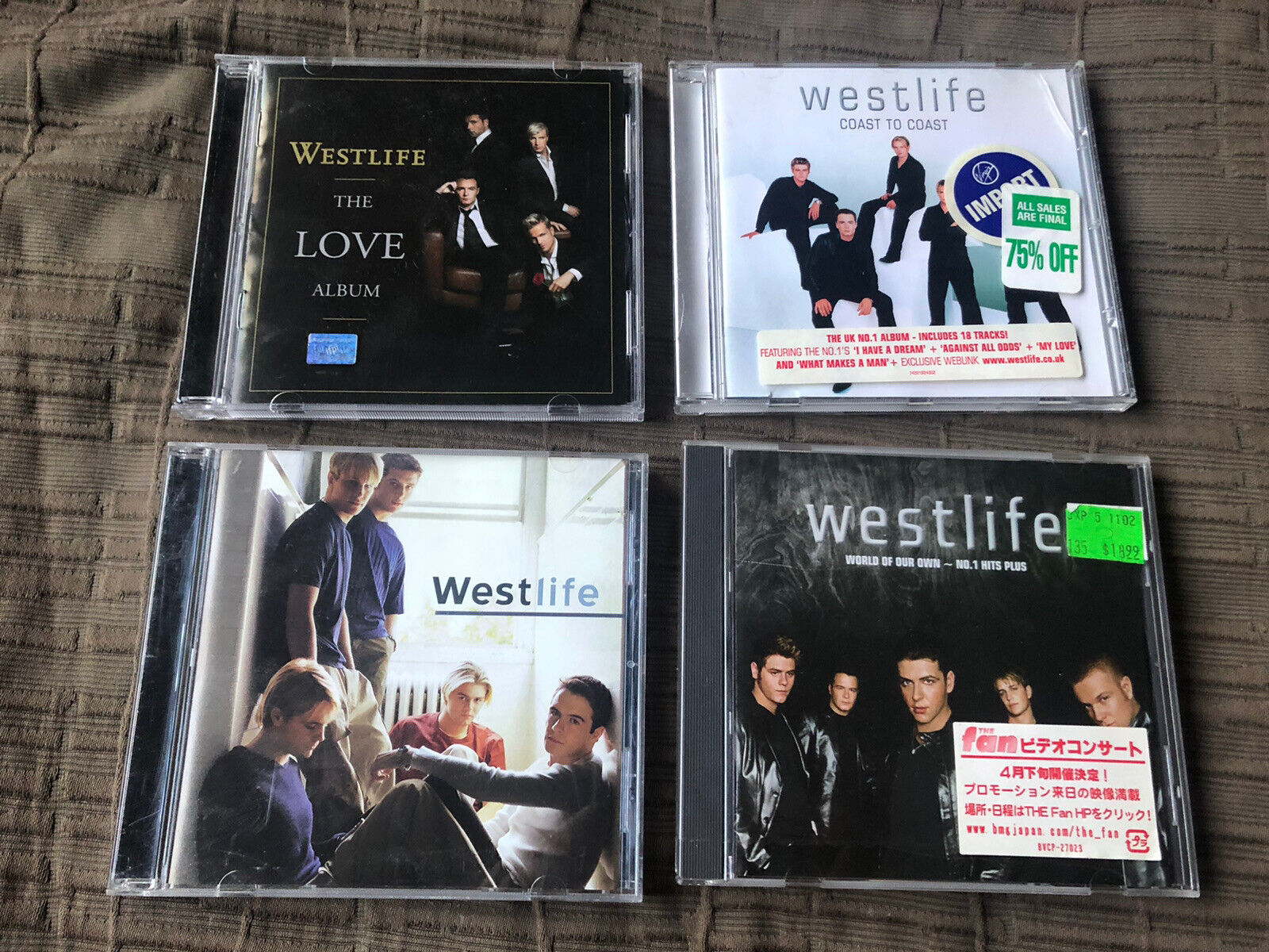 Westlife Lot Of 11 CD Albums & Singles + Concert DVD