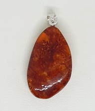 Zoria Baltic Amber-Pendant-Cognac Colour 