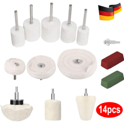 14 pcs bürsten satz Polieraufsatz Akkuschrauber Polierscheibe für bohrmaschine