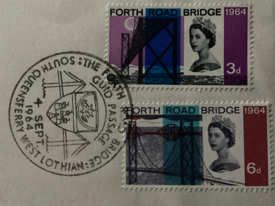GB QEII 1964 Forth Road Bridge Ord GPOFDC South Queensferry SHS Unaddressed C£40 - Image 2 of 3