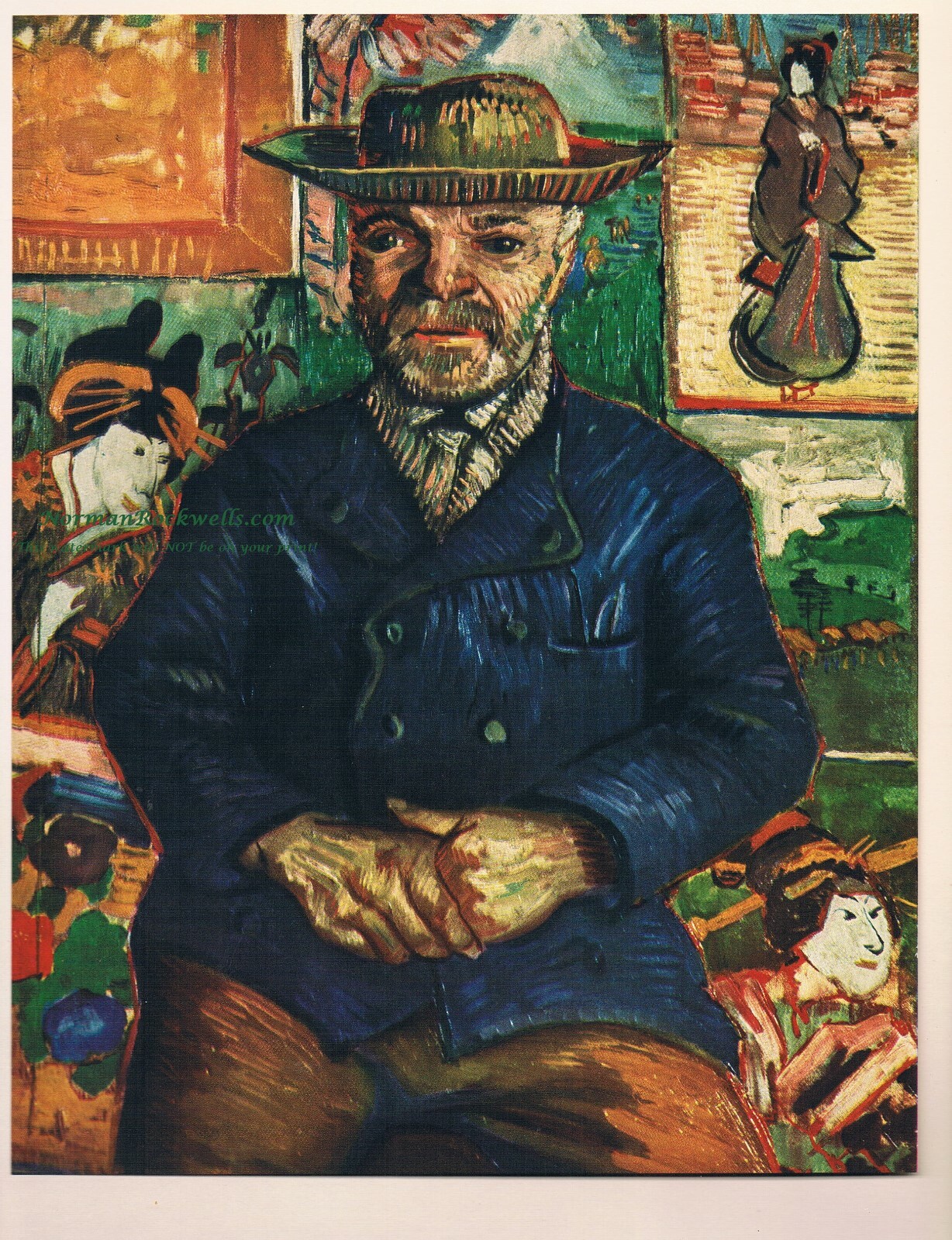 Vincent Van Gogh print: \u0026#034;PERE TANGUY\u0026#034; 1887 8\u0026#034; x 10\u0026#034; |  eBay