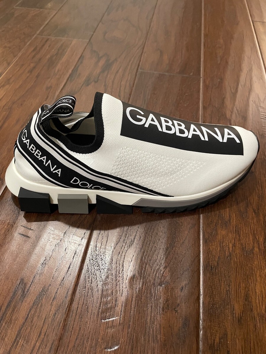 Dolce & Gabbana Men's White Sorrento Logo Sneakers Shoes