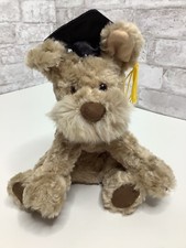 Gund Barkley Plush Dog Graduation Stuffed Animal Brown Rare HTF Lovey 8  